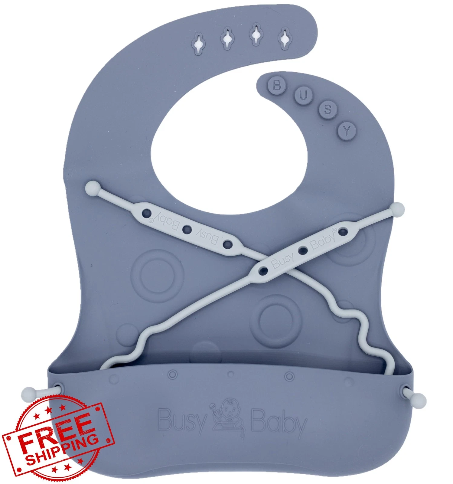 BUSY BABY Bungee Bib Pewter
Opens in a new window or tab
