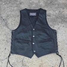 Wilsons Leather Lace Embossed Eagle Vest Medium