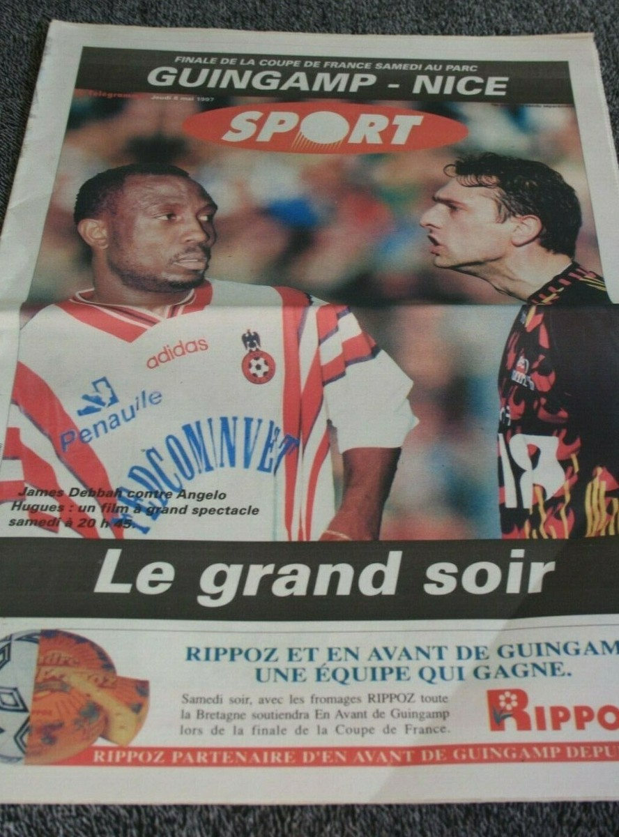 Ticket Finale Coupe De France 1997 : OGC Nice Vs Guingamp - Objet De Collection