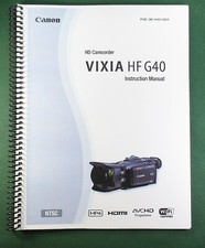 Canon VIXIA HF G40 Instruction Manual: 187 Pages  Protective Covers