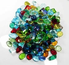 Natural Loose Gemstone Mixed Gems Carat Lot Mix Faceted Cut Semi Precious Stone