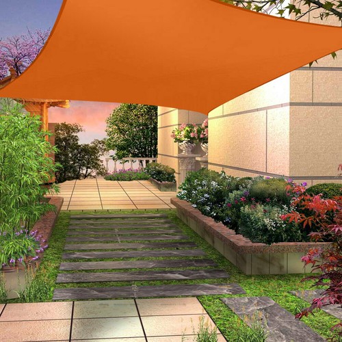 Tenda a vela QUADRATA ombreggiante telo sole ombra giardino PARASOLE 3 4 5 mt - Foto 70 di 106
