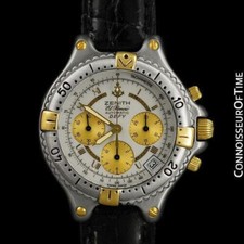 Zenith El Primero Defy Automatico da Uomo Orologio Cronografo Con Carte - Ss &