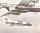 Vintage Bookplate Art Print Douglas D-558-Ii Skyrocket Aircraft Inflight