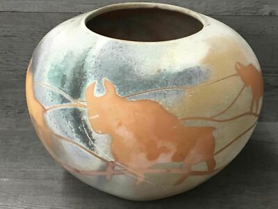 Beyond Horizons Terra Cotta Sagger Fired Neolithic Vessel