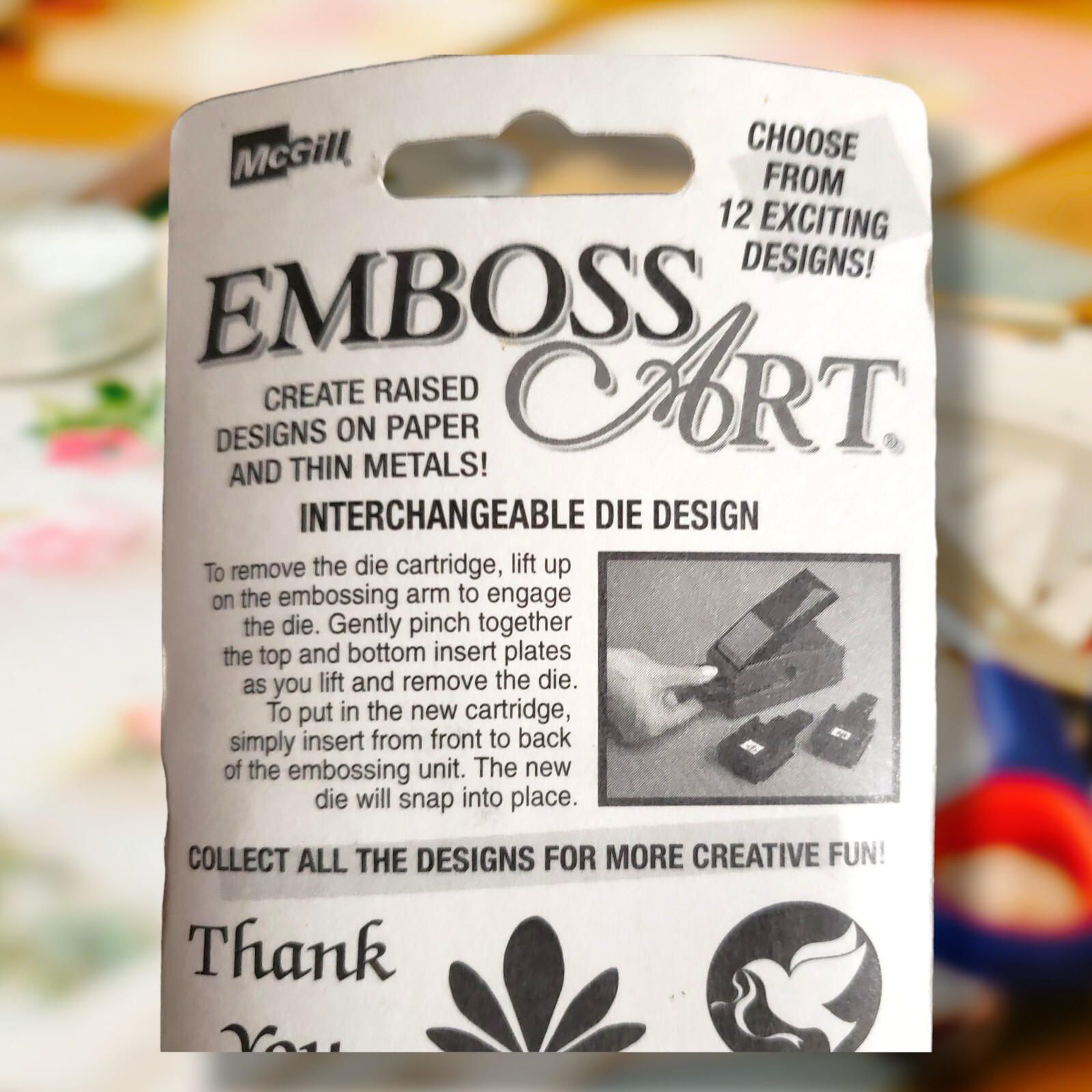 Mcgill Emboss Art FRENCH QUARTER 80012 and ROSE CORNER 80006 Embossing ...