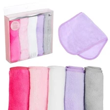  5pc Makeup Remover Cloths - Machine Washable Microfiber Makeup Remover Cloth 
