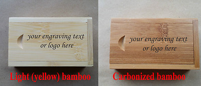 Personalisierte Bambus Lasergravur USB Stick Flash Drive Hochzeit Geschenkbox