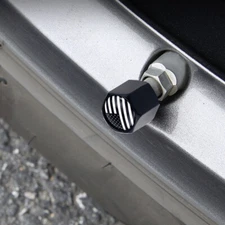 4x Aluminium American USA Flag Car Wheel Tire Valve Stems Dust Cap Accessories