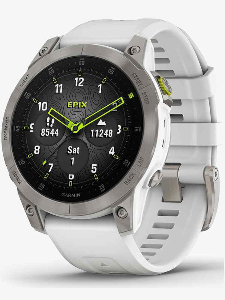 Garmin epix2 47mm Titanium Silver Case Smartwatch 010-02582-21