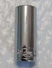 MATCO TOOLS "SILVER EAGLE" AD15M6SE, 1/4" DRIVE, 15MM. SOCKET, DEEP, 6 POINT.