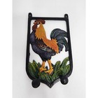 Cast Iron Rooster Chicken Hanging Hook Key Holder