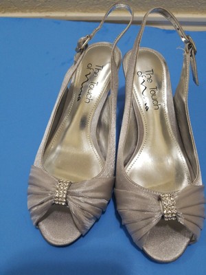 touch of nina silver shoes