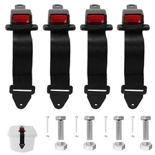 4-Pack Black Garbage Trash Can Locks for Animals Garbage Can Lid Lock for Squ...