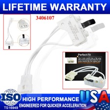 3406107 Dryer Door Switch for Whirlpool, Ken-more, Roper, Amana, Crosley Dryer