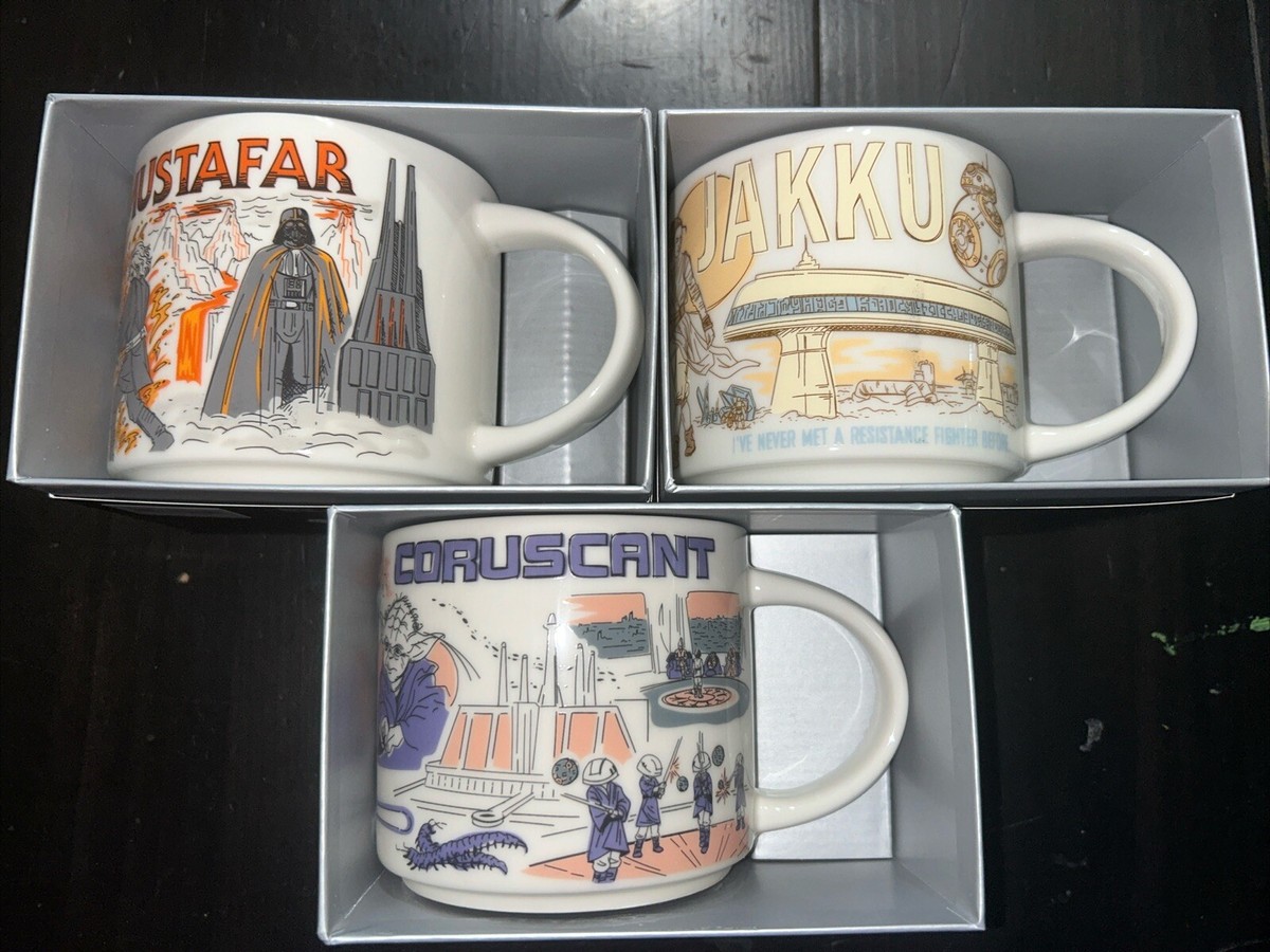 Disney 2023 Star Wars Starbucks Been There SET OF 3! Mustafar