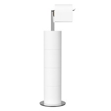 Stainless Steel Freestanding Toilet Paper Holder Stand Toilet Tissue Roll Rack