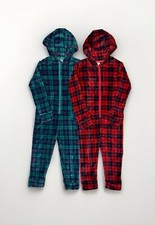 TWO Super Soft - Hooded Zip Up Pajamas - Kids Size Small 6-7