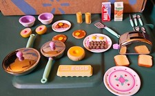 TYCO KITCHEN LITTLES DELUXE BREAKFAST SET for Barbie--Nearly Complete