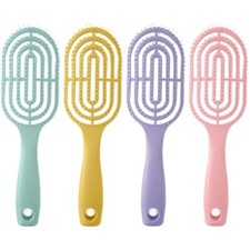 Practical Detangling Hair Brush Hollow Out Combs Smooth Styling for Everyday Use