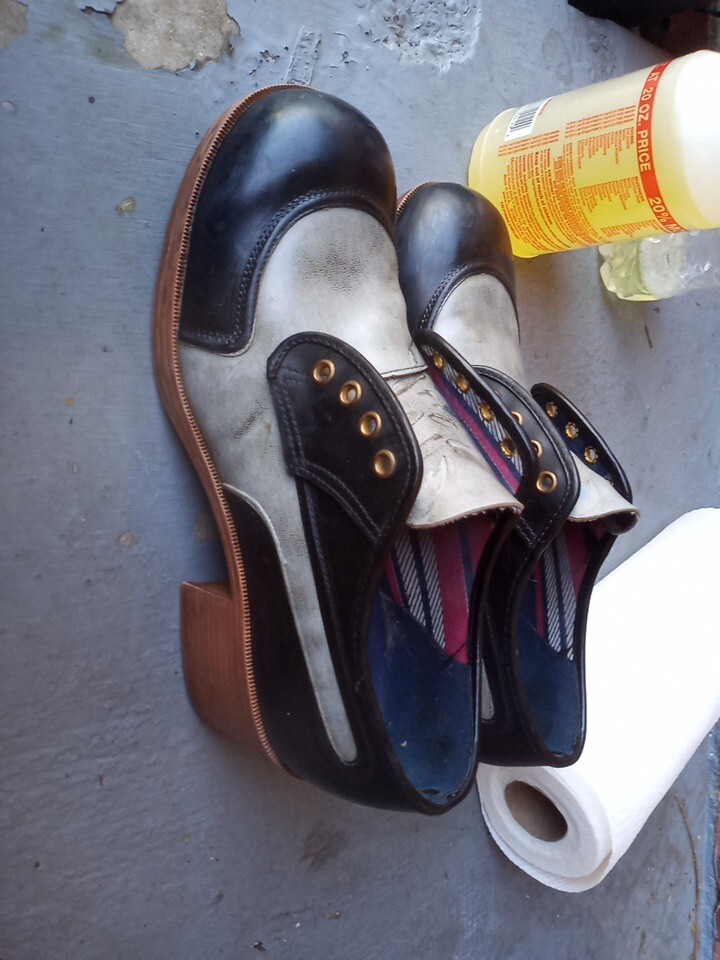 Vintage 70’s Vinyl Platform Shoes Men’s 1970’s Retro