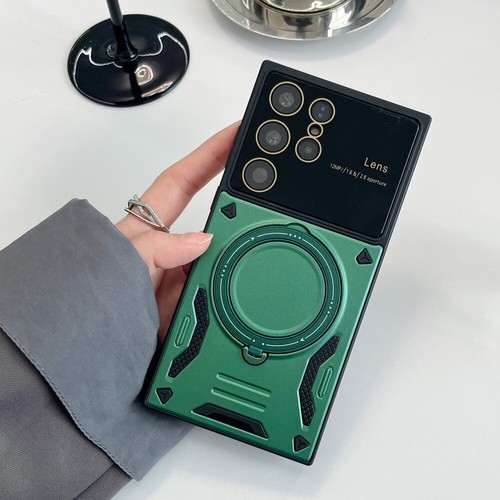 360 drehbarer Ringständer Objektivschutz magnetische Ladehülle Abdeckung für Samsung - Bild 29 von 36