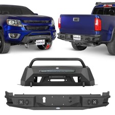 Offroad Steel Front Winch Bumper / Rear Back Bumper For 2015-2020 Chevy Colorado