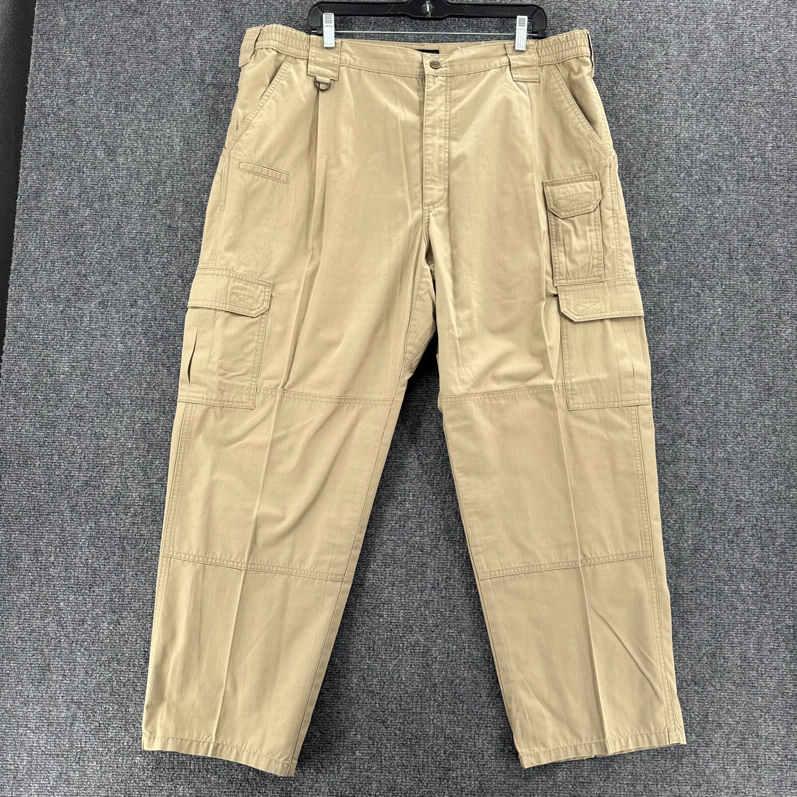 5.11 Tactical Pants Mens 40 X 30 Tan Cotton Blend Ripstop Straight Cargo 74273