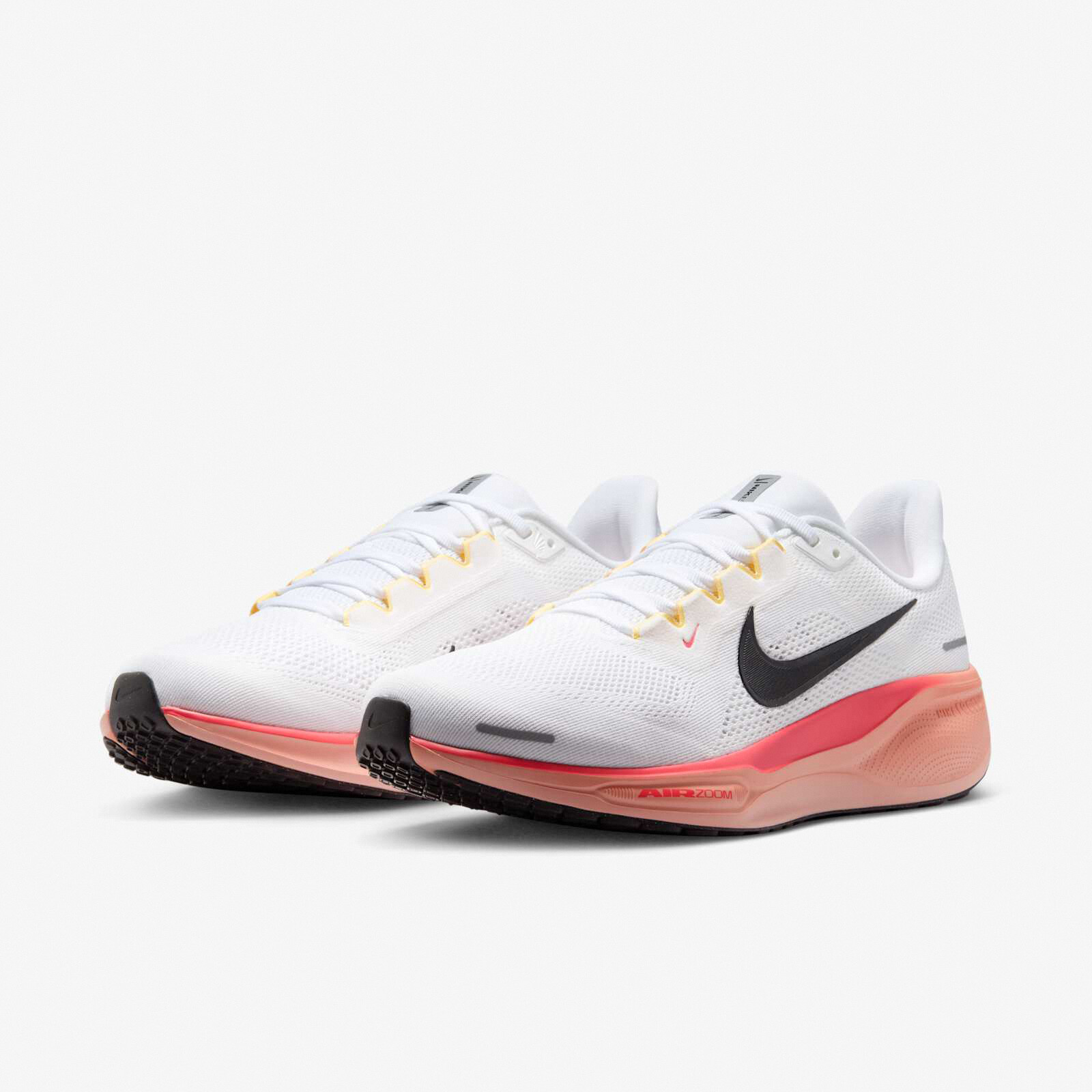 Кроссовки Nike Air Zoom Pegasus 41 White Black Magic Ember для мужчин, шоссейные кроссовки IB6656-108
