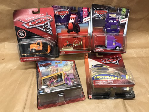 5 x Disney PIXAR Cars Deluxe 1:55 Mattel NEU