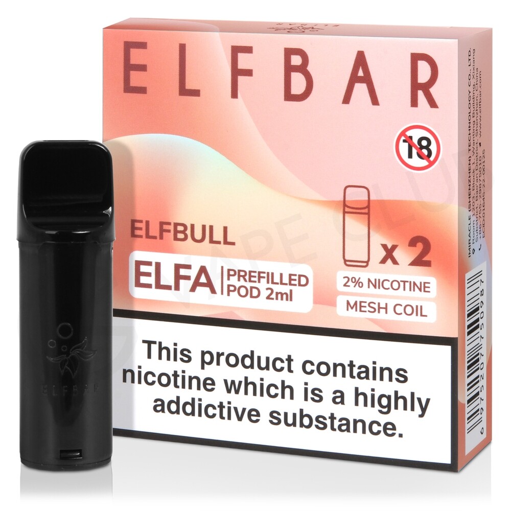 ELF BAR ELFA PODS REPLACEABLE PRE-FILLED 2-Pc pack Buy 3 get 1 FREE ADD 4  TPD UK | eBay UK