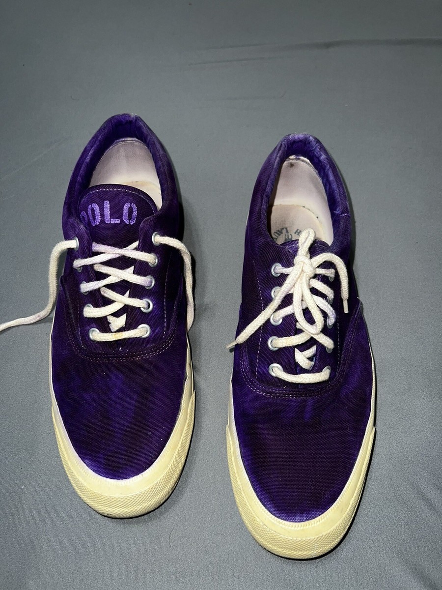 靴 POLO RALPH LAUREN made in USA Polo Ralph Lauren CPRL-67 1990's Vintage Custom Dyed Purple