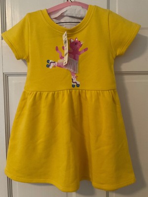 Girls clothing dress Epic Threads Toddler Girls Roller Cat Dress size 3T yellow 