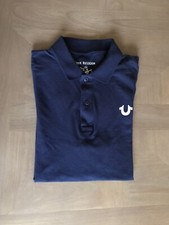 NWT True Religion Men s Polo Shirt Navy Cotton Sz Small