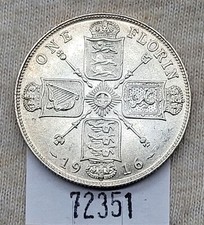 WPCoins ~ 1916 Great Britain Florin KM #817 UNC