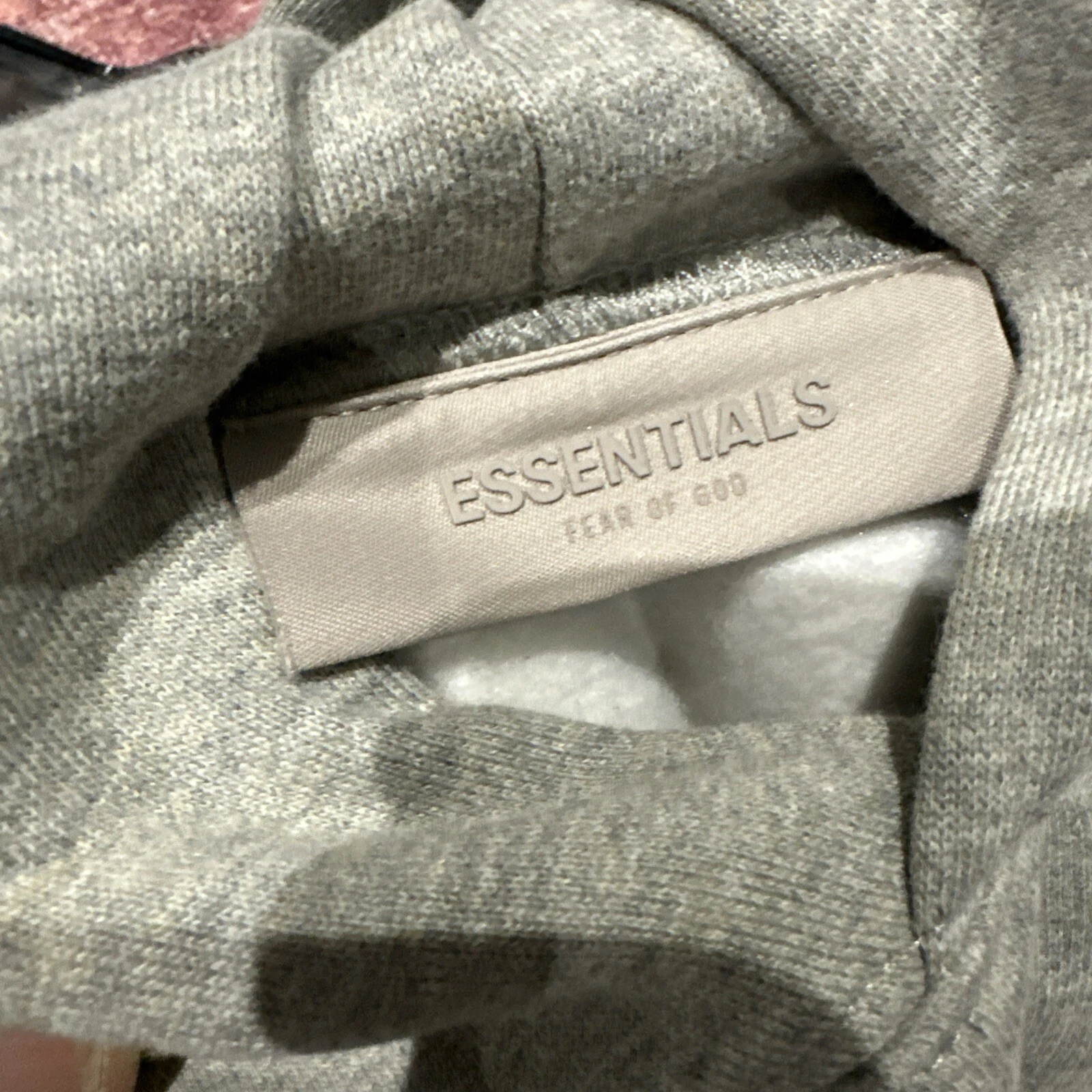 Felpa con cappuccio Fear Of God Essentials FW22 Avena scura Taglia (piccola) Nuova con etichette