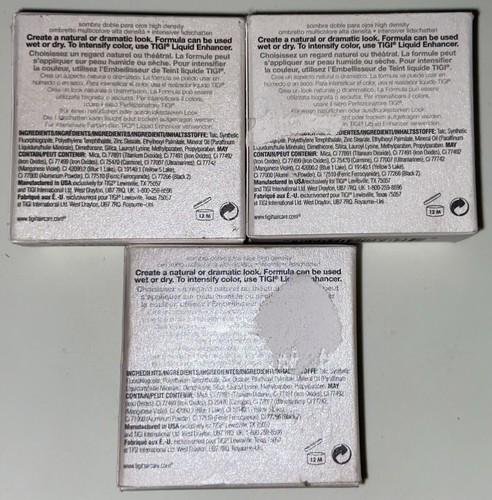 (3) PACK!!! TIGI ( FLIRT ) HIGH DENSITY SPLIT EYESHADOW COMPACT 0.112 OZ / 3.19G - Picture 5 of 7