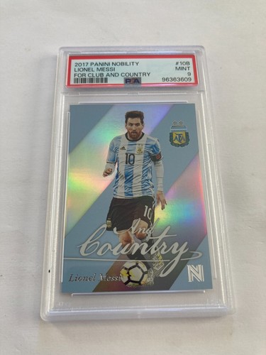 2017 PANINI NOBILITY FOR CLUB & COUNTRY #10B LIONEL MESSI PSA 9 - Picture 24 of 24