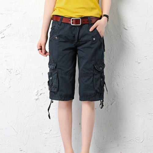 Women Cargo Shorts Sports Half Pants Trousers Multi Pocket Loose Thin Plus  Size | eBay