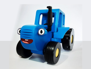 tractor azul juguete