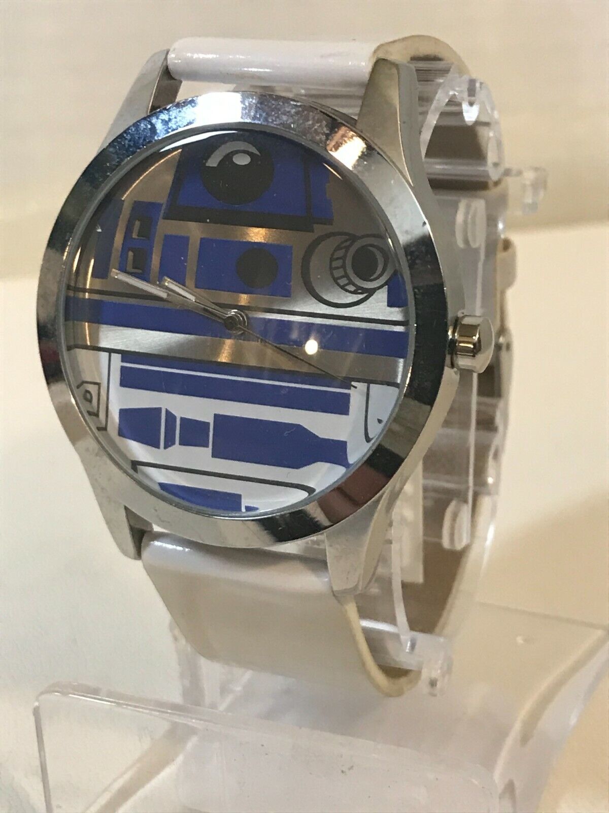Zeon Star Wars Watch R2D2 untested needs battery as-is White strap collectible