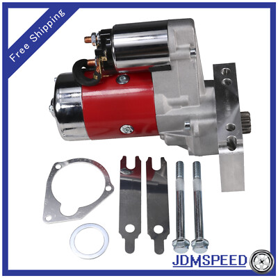 Red High Torque Mini Starter For Small & Big Block Chevy 168 153 Tooth