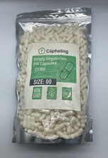 Kapsułki na pigułki puste białe wegetariańskie ilość 1000 Rozmiar 00 Cápheling Nowe