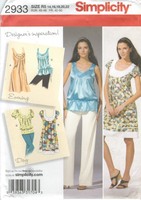 Simplicity 2933 Misses' Dress Or Top 14 To 22 Sewing Pattern Simplicity 2933 Misses' Dress Or Top 14 To 22 Sewing Pattern