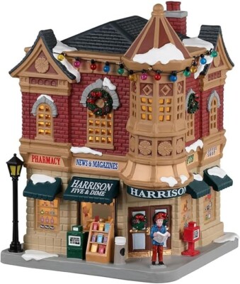 NEW LEMAX Harrison Five & Dime Porcelain Lighted Building 2023