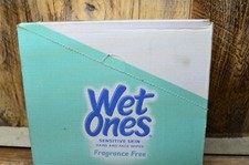 Wet Ones Sensitive Skin Hand  face Wipes Extra Gentle Fragrance Free 10 Packs