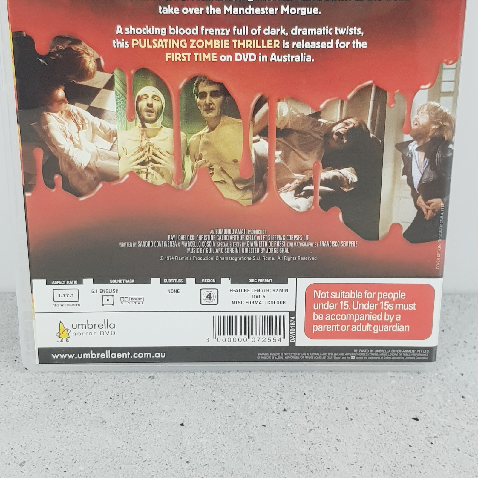 LET SLEEPING CORPES LIE (DVD, 1975) Jorge Grau - Region 4 3000000072554 ...