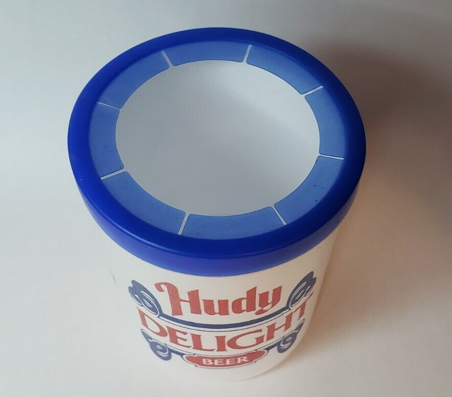 NOS Hudy Delight Hudepohl Foam Beer Koozie. Made in USA. Free Shipping