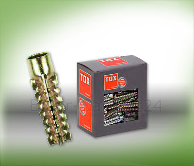 Tox TIGER 6x32-10x60 Metall-Krallendübel, 8x38 8x60 MKD Metalldübel über Kopf