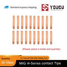 20 100pcs For Tweco Lincoln 200-400 14-23 14-30 14-35 14-45 14-52 Contact Tip